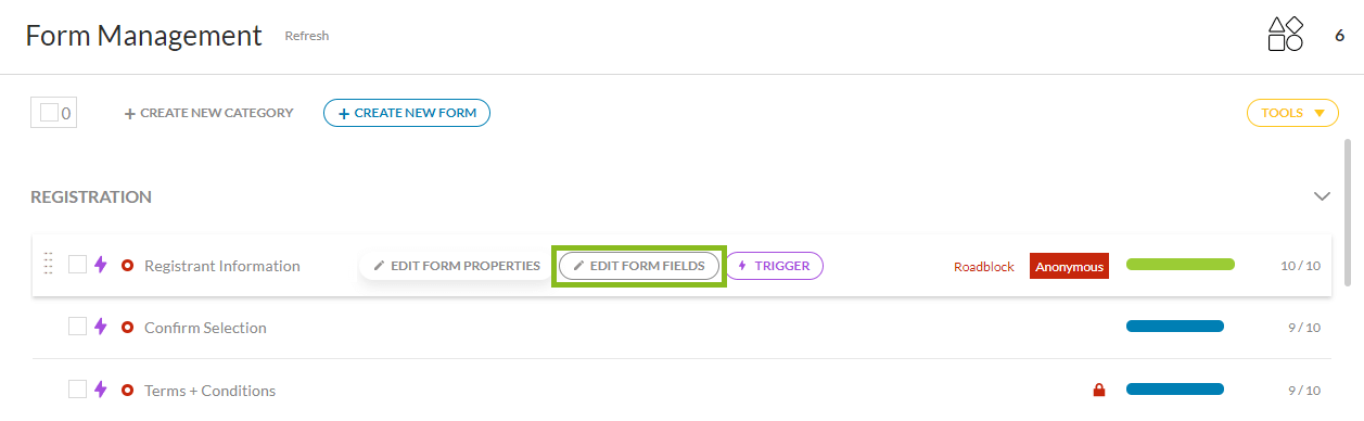 edit form fields 