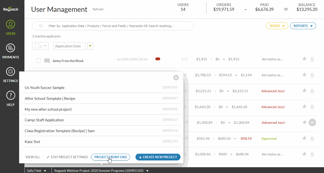 embed code for regpack
