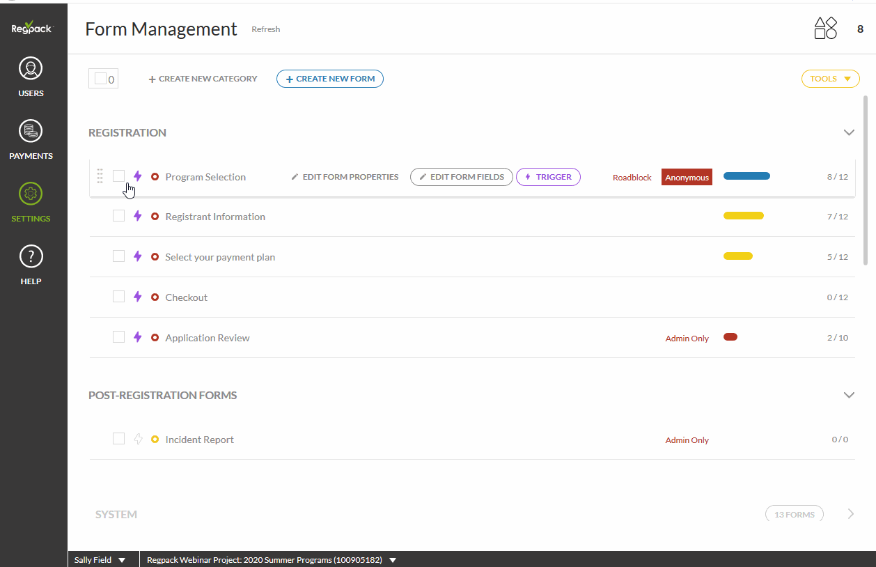 Calendly widget on your registration form.