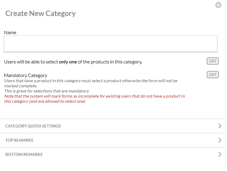 new category