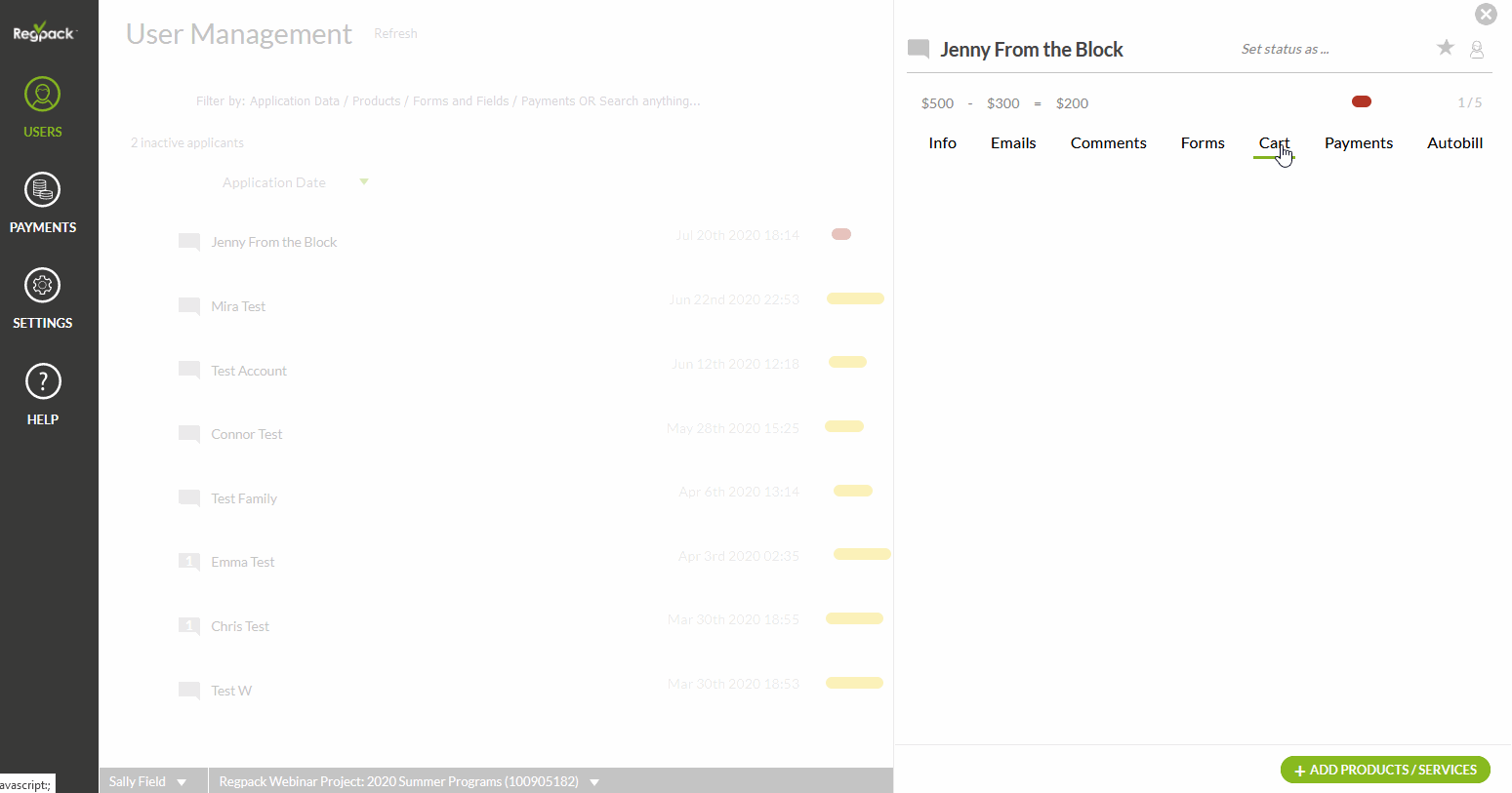 delete product from Cart