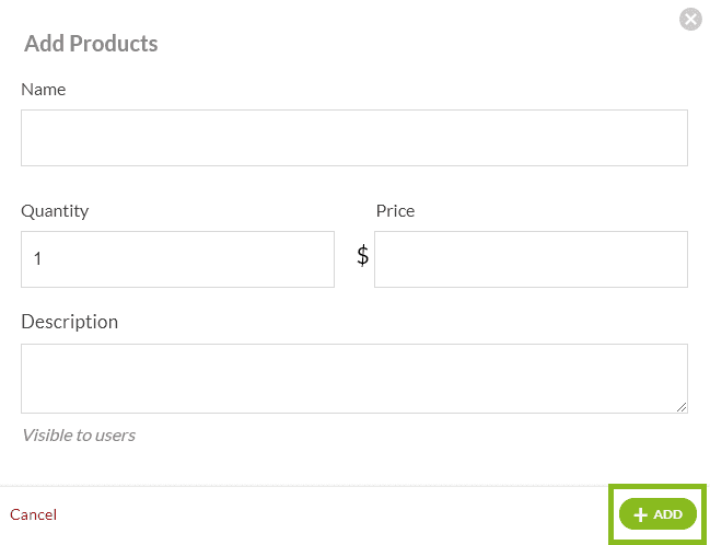 add a new product to a user cart